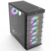 POWERBOOST PB-GR222BB 7-RGB FANLI GAMING MID-TOWER PC KASASI - 3