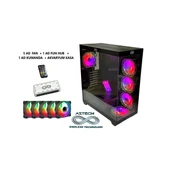 AZTECH AZT101 B Gaming Mid-Tower PC Kasası RGB Switch - 1