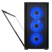 RAMPAGE CRAFT 4-RGB FANLI GAMING MID-TOWER PC KASASI SİYAH - 5