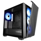 RAMPAGE CRAFT 4-RGB FANLI GAMING MID-TOWER PC KASASI SİYAH - 3