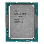 INTEL CORE i3 12100F 17MB 4çekirdekli VGA YOK 1700p 58w Kutusuz+Fansız - 1