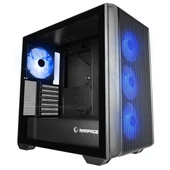 RAMPAGE CRAFT 4-RGB FANLI GAMING MID-TOWER PC KASASI SİYAH - 1