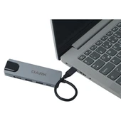 DARK DK-AC-U31X46 Type-C to Ethernet / HDMI / USB 3.0 - USB 2.0 / USB-C PD 65W Macbook Pro/Air & Notebook/Ultrabook için Port Çoklayıcı HUB - 6