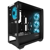 RAMPAGE CRAFT 4-RGB FANLI GAMING MID-TOWER PC KASASI SİYAH - 7
