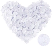 Beyaz Renk Gül Yaprağı - 10 Paket 1000 Adet thumbnail 1