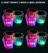 LED Işıklı Eğlence Bardak Seti 12 Adet thumbnail 1