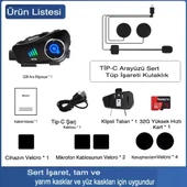 Q28 Kameralı Motosiklet Kask Kulaklığı - 4