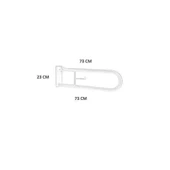 Tema Engelli Mafsallı Tutunma Barı Çap:32 mm Kağıtlıklı Paslanmaz thumbnail 2