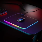 Rampage MP-21 Siyah 252*328*3mm RGB Ledli Gaming Mouse Pad - 4