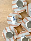 Porland Girye Desen2 6 Kişilik 12 Parça Kahve Fincanı 90cc 04PPO000642 - 2