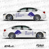 Red Bull The BLACK Edition Sticker  – Yan Gövde Sticker Seti - 6