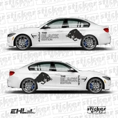 Red Bull The BLACK Edition Sticker  – Yan Gövde Sticker Seti - 9