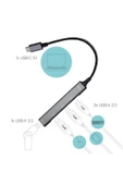 Type-C To Usb Hub 3 USB 2.0 1 USB 3.0 YD-30 thumbnail 3