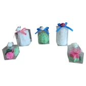 Taçlı prenses ıstiridye yıldız gül vesalıncak daki çocıklar figürlü Kokulu Doğal 5lı Dekoratif  mum thumbnail 3