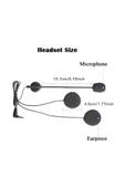 Jack Girişli 3.5mm İntercom Kulaklığı Bt31,bt22,bt35 Uyumlu Motorsiklet Kask Yedek Mikrofon thumbnail 4