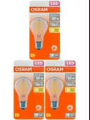 (3 Adet) Osram 6,5W (60W) 2700K (Sarı Işık) Dim Edilebilir E27 Duylu (Kalın Duy) Led Şeffaf Ampul thumbnail 1