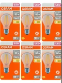 (6 Adet) Osram 6,5W (60W) 2700K (Sarı Işık) Dim Edilebilir E27 Duylu (Kalın Duy) Led Şeffaf Ampul thumbnail 1