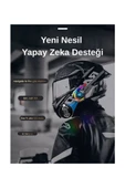 Y21 Rgb Işık Efektli Intercom Bluetooth Motosiklet Kask Kulaklığı Intercom Kulaklık thumbnail 2