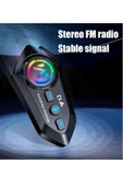 Y12  Motor Kask Kulaklık Rgb Modlu Radyolu Motosiklet Kulaklık 5.3 Bluetooth Intercom thumbnail 3