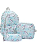 Cambridge Polo Club Üçlü Okul Çanta Seti Unicorn Mavi thumbnail 3