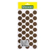 Yapışkanlı Yuvarlak Keçe Masa Sandalye Parke Zemin Ayak Koruyucu Kaydırmaz Keçesi 24 mm (33'LÜ PAKET) thumbnail 4