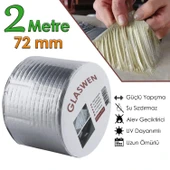 Çatı İzolasyon Bandı 72 mm X 2 MT Su Sızdırmazlık Geçirmez Delik Yalıtım Çamur Boru Sakız Tamir Bant - 1