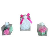 Kokulu Doğal yeşil renk Dekoratif  mum thumbnail 3