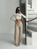 Fit comfort bej salaş pantolon A6011 thumbnail 4