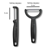 Siyah Soyacak Seti 2 li (Tırtıklı Kenar & Tırtıklı Kenar) thumbnail 1