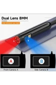 Vtn-093 Ekranlı Çift Kameralı 30 Metre Sert Kablo Yılan Endoskop Kamera 8 Mm 4.3 Inc thumbnail 5