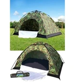 4 Kişilik Kamuflaj Desenli Kolay Kurulumlu Kamp Çadırı - 1