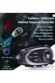 Q29 Motosiklet Kask Bluetooth Kulaklık Eşleşmeli 1080p Kamera Geniş Açı Su Geçirmez Intercom - 3