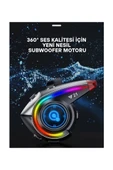 Y21 Rgb Işık Efektli Intercom Bluetooth Motosiklet Kask Kulaklığı Intercom Kulaklık thumbnail 4