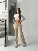 Fit comfort bej salaş pantolon A6011 thumbnail 5