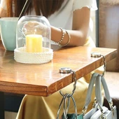 Masa Kenarı Çanta Askı Aparatı Dekoratif Desenli - 5