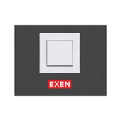 Exen Beyaz Modül+Kapak | Anahtar Çerçeveli thumbnail 1