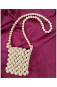 El Örmesi - İnci Parıltısıyla Şık Mini Çanta - Günlük ,Özel Gün (Nikah,Düğün) - 1