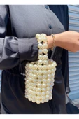 El Örmesi - İnci Silindir El Çantası- Günlük ,Özel Gün (Nikah,Düğün) - 3