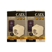 Cata CT-4010 Wifi Üzerinden Kontrol Edilebilen Akıllı Priz (2 Adet) thumbnail 1