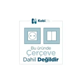 Günsan Elektrik Günsan Visage Beyaz Vavien Anahtar Çerçeveli - 2