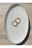 Gold Altın Sarmalı Halka Küpe - 2