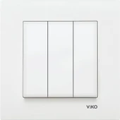 Viko Üçlü Anahtar Karre Beyaz Çerçeveli 90967068 thumbnail 1