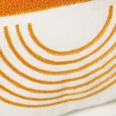 Beyaz Kumaş Punch Nakışlı Dekoratif Kırlent Kılıfı 45 X 45 Cm thumbnail 3