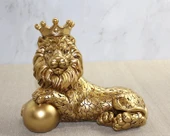 Polyester Dekoratif Taçlı Aslan Figürü Alk2575 - 1