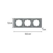 Ovivo Grano Füme Üçlü Çerçeve thumbnail 2