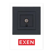 Exen Karell Füme Uydu Prizi (F Konnektör) thumbnail 1