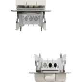 Schneider Asfora Krem Üçlü Anahtar - Çerçeveli thumbnail 4