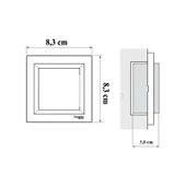 Schneider Asfora Krem 1*RJ11 Nümeris Telefon Prizi 4 Kontaklı - Çerçeveli thumbnail 3