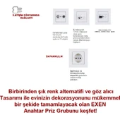 Exen Beyaz Topraklı Priz - 4