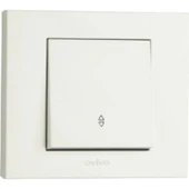 Ovivo Grano Tekli Vavien Anahtar - Sıva Altı Montaj, Kaliteli Beyaz Malzeme, Modern Tasarım, Yüksek Dayanıklılık thumbnail 1